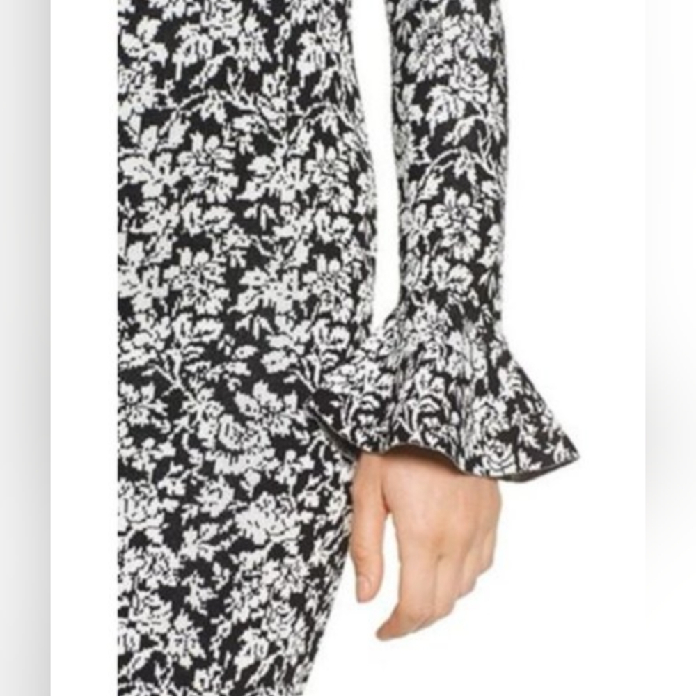 Michael Kors black and white floral dress size L - Picture 2 of 5
